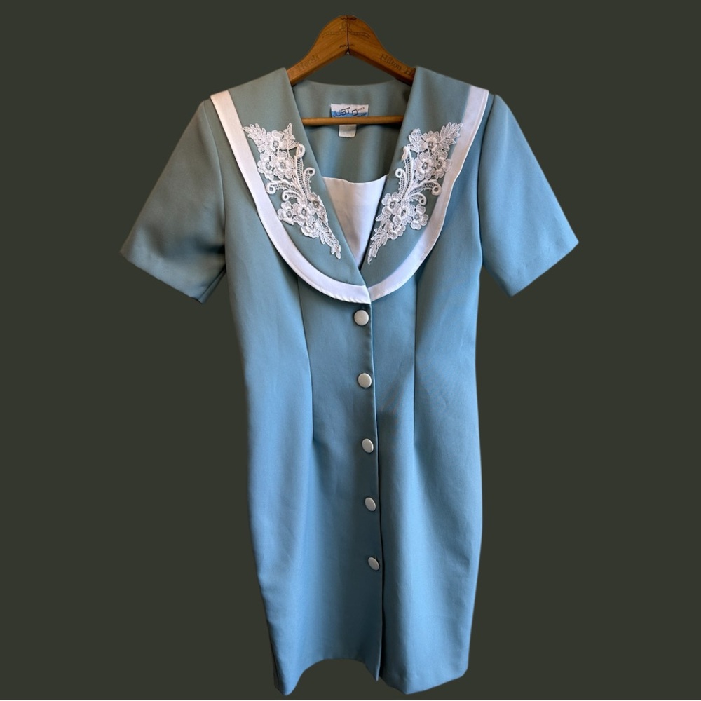 Vintage 80s Just Ducky Secretary Dress